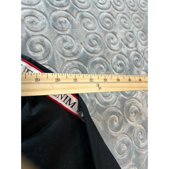 Guess Denimz Black Button Down Shirt Long Sleeve Red Stripe‎ Logo - Picture 5 of 9